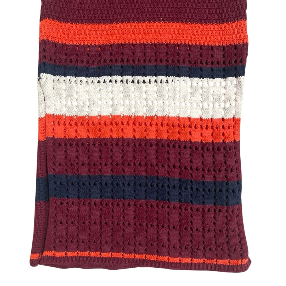 Free People Burgundy Striped Knit Maxi Skirt - Picture 3 of 10
